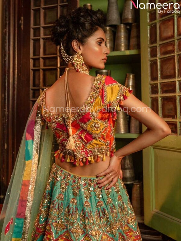multi color lehenga