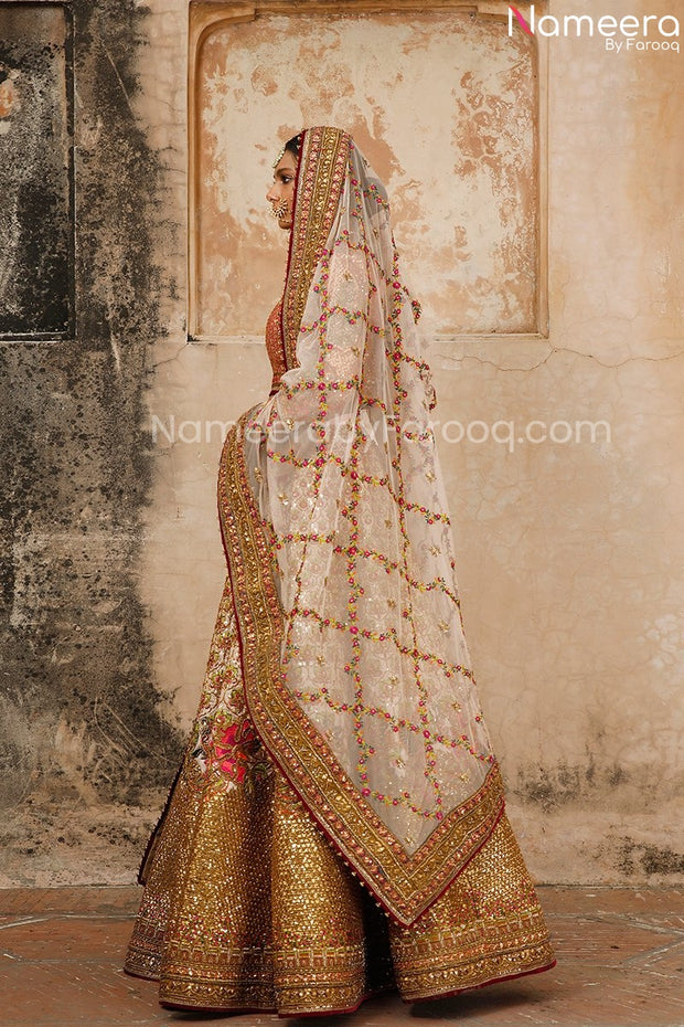 mustard lehenga choli