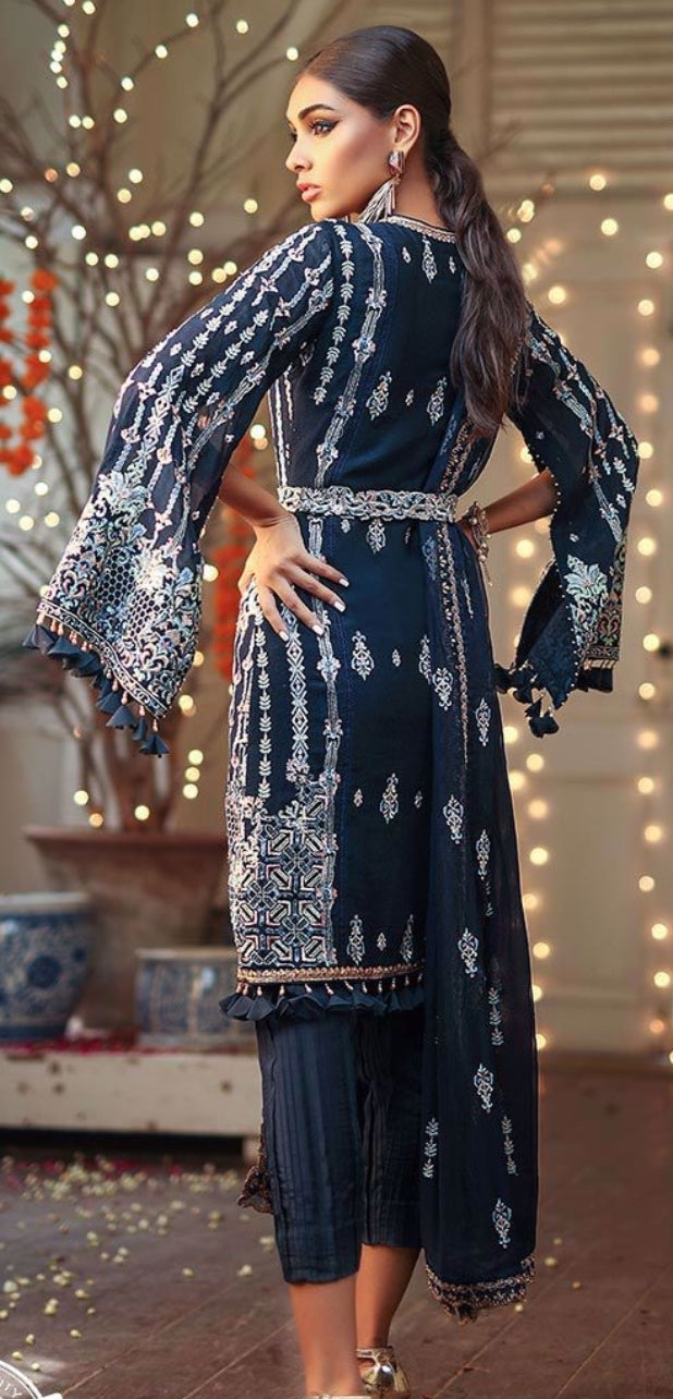 Navy blue shirt and trouser design 2019 1