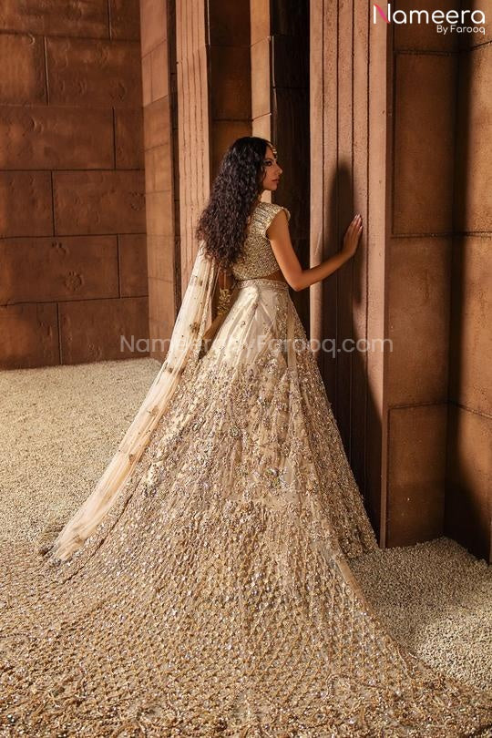 off white lehenga