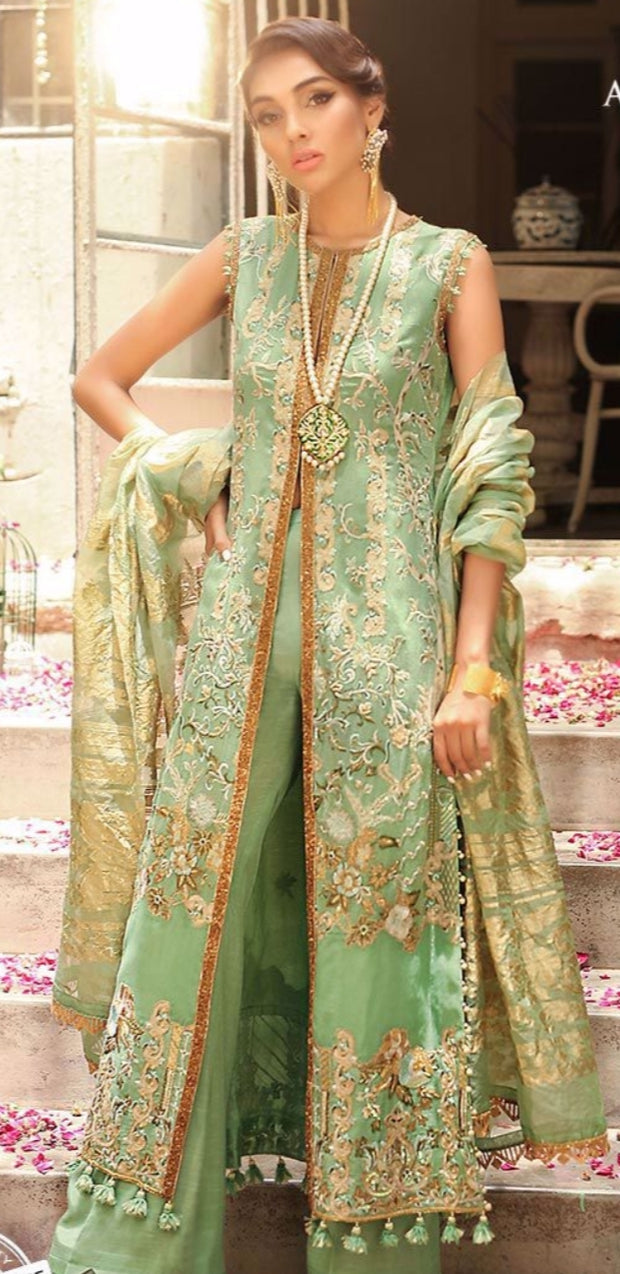 Anaya Pakistani Peach Luxury Lawn Salwar suit material. – www.soosi.co.in