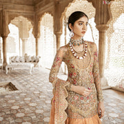 orange lehenga