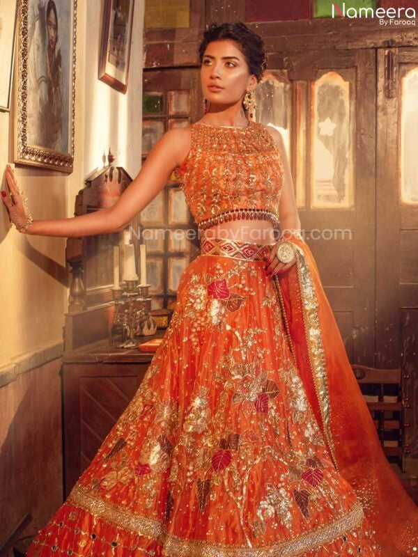 Orange deals chaniya choli
