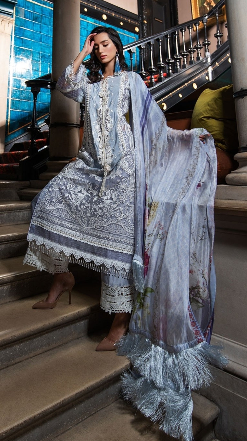 Pretty Pakistani fancy dress online shopping