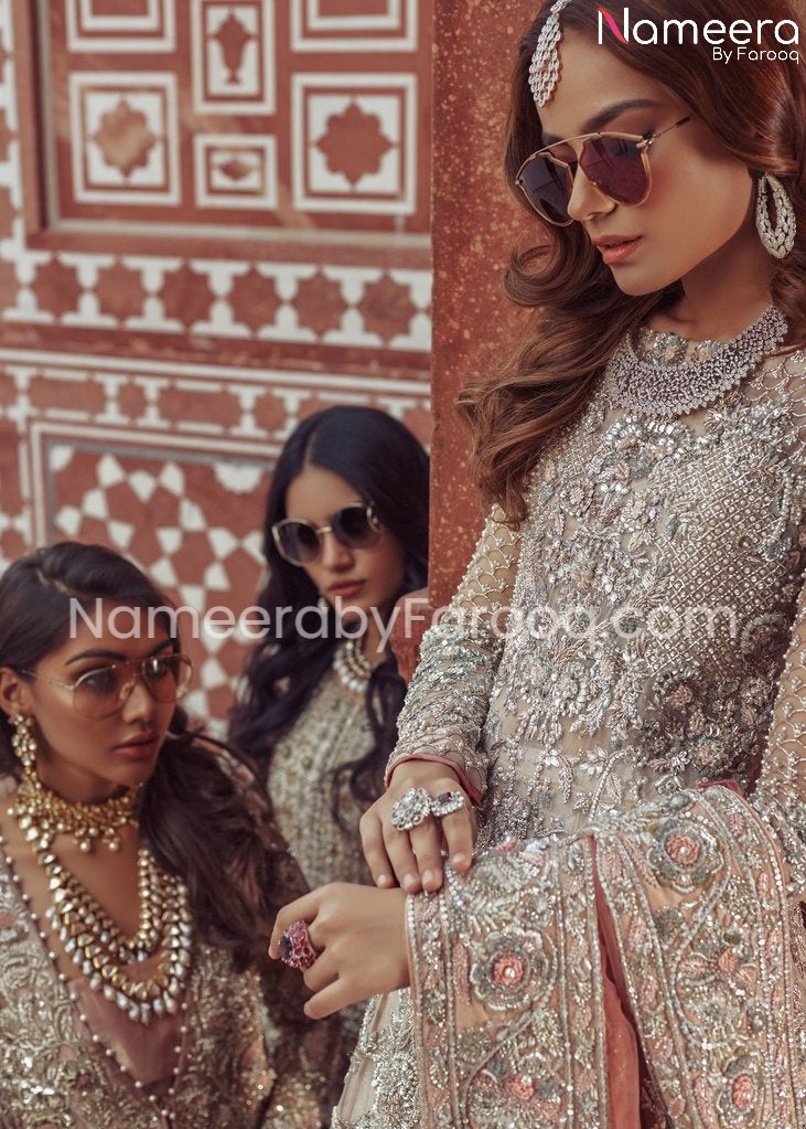 Embellished Gown Pakistani Bridal Wear Online 2021 – Nameera by Farooq