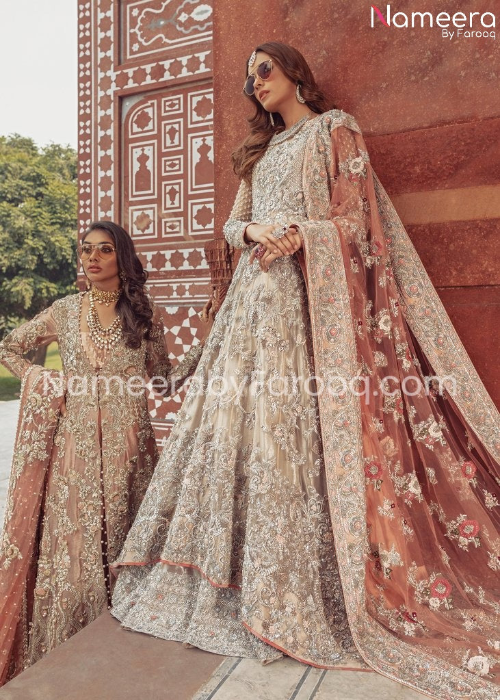 Embellished Gown Pakistani Bridal Wear Online 2021 – Nameera by Farooq