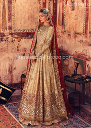 pakistani golden dress