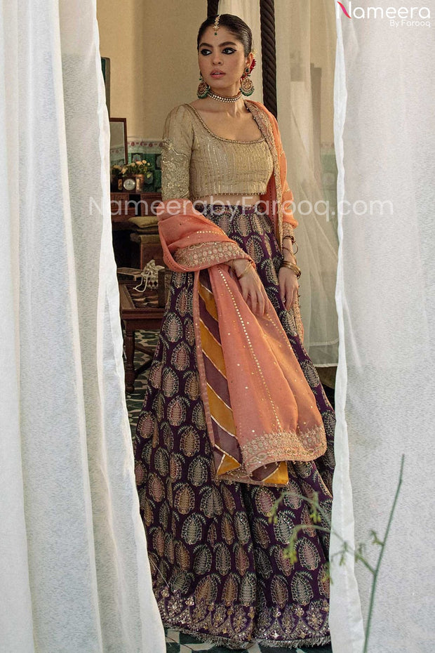 pakistani mehndi lehenga