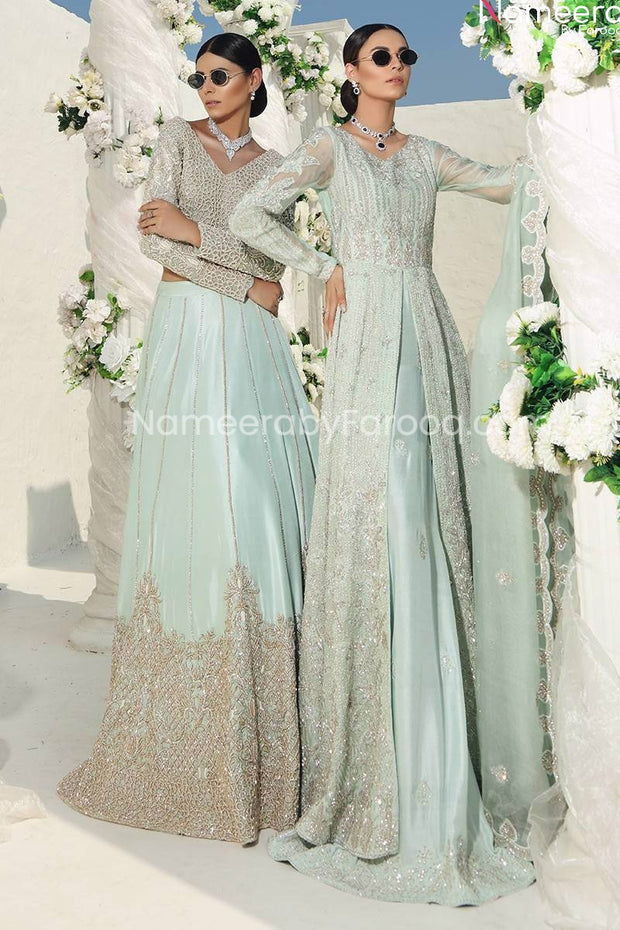 pakistani white lehenga