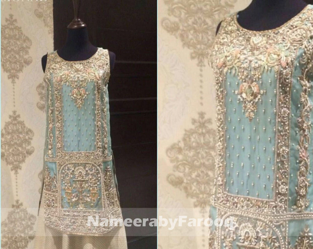 Party Dress with Dabka Nugh & Pearl Work