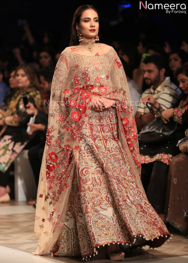 Peach Bridal Lehenga 
