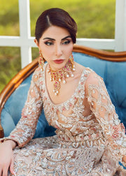 peach lehenga