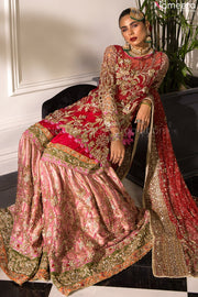 peach lehenga
