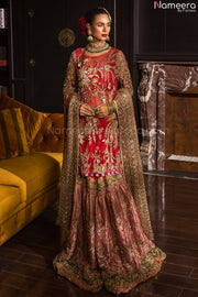 Peach Sharara 