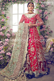 pink bridal dress