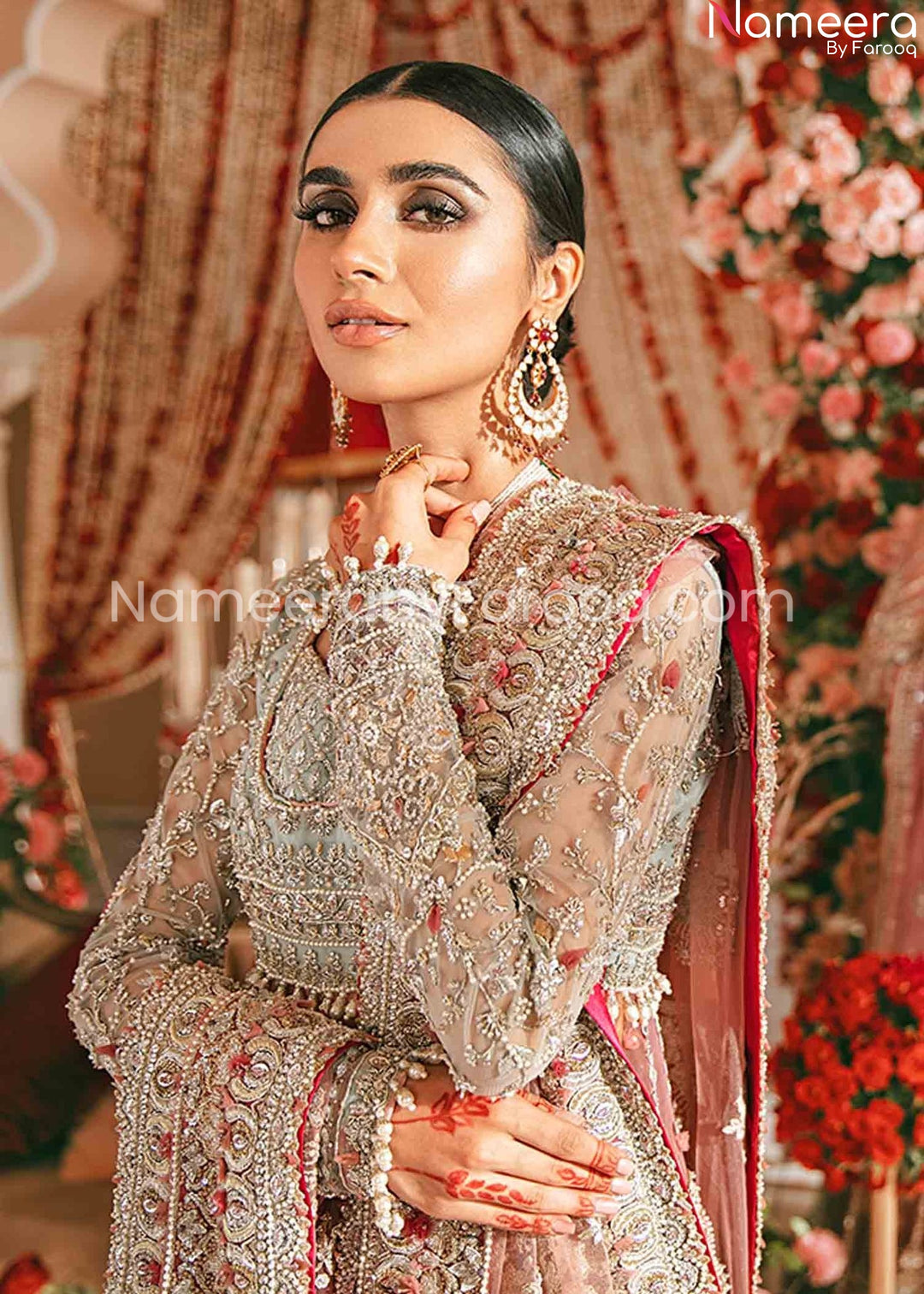 pink bridal lehnga