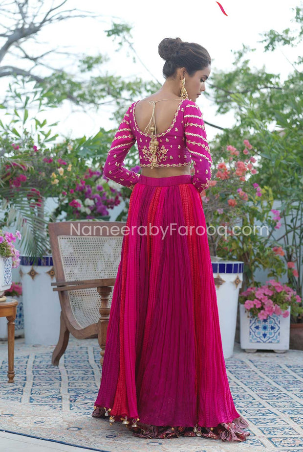 pink lehenga