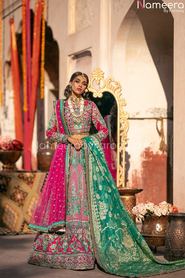 pink lehenga choli