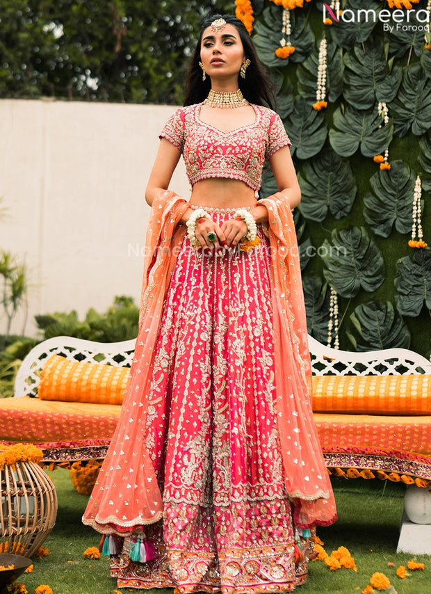 pink lehenga choli