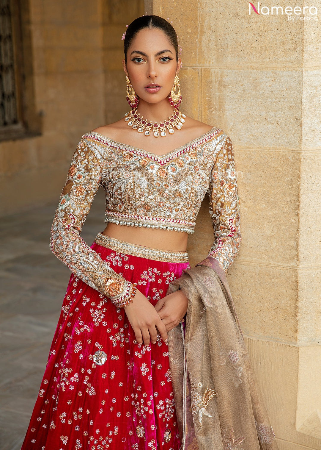 pink lehenga choli