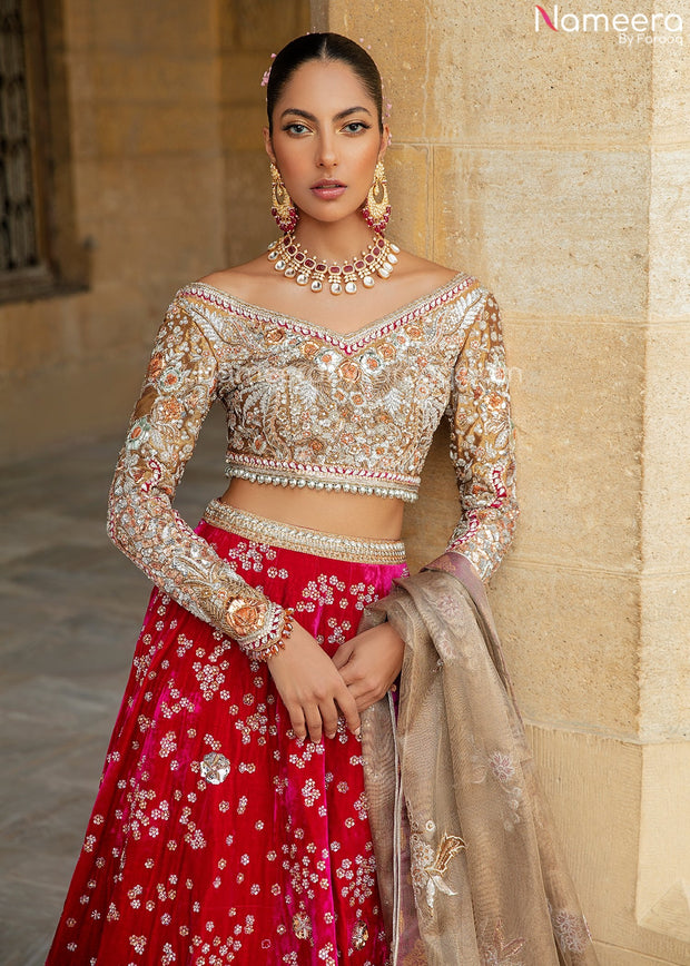 pink lehenga choli