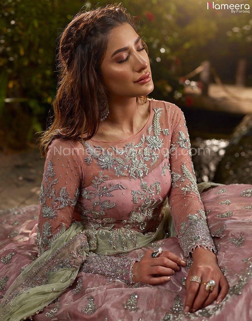 Asian Bridal Lehenga Choli Designer Wear in Pink #BN540