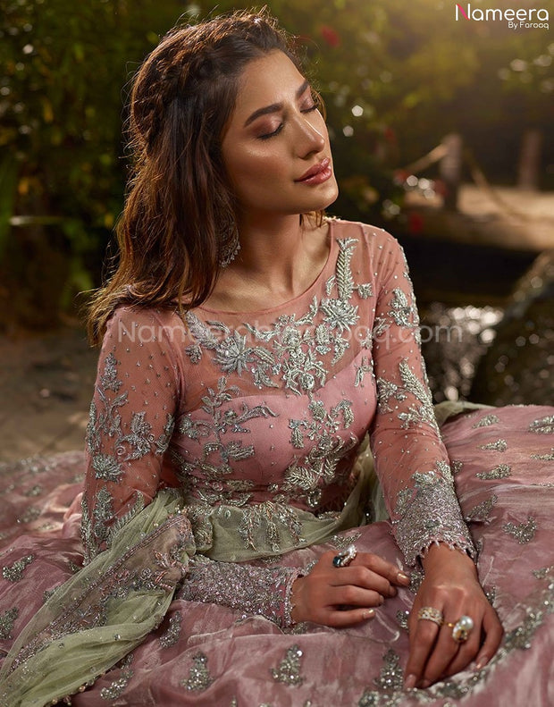 Asian Bridal Lehenga Choli Designer Wear in Pink #BN540