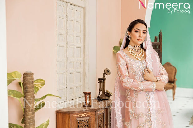 pink mehndi dress