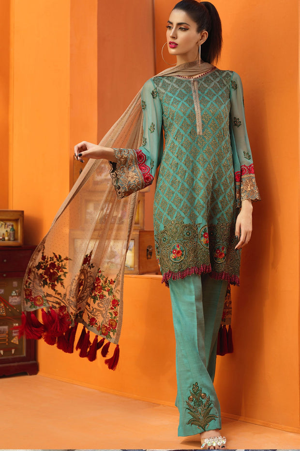 Dope Pakistani formal dress 2019 for ladies 