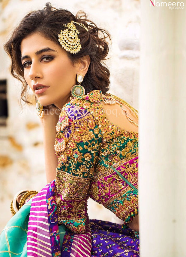 Purple Bridal Lehenga