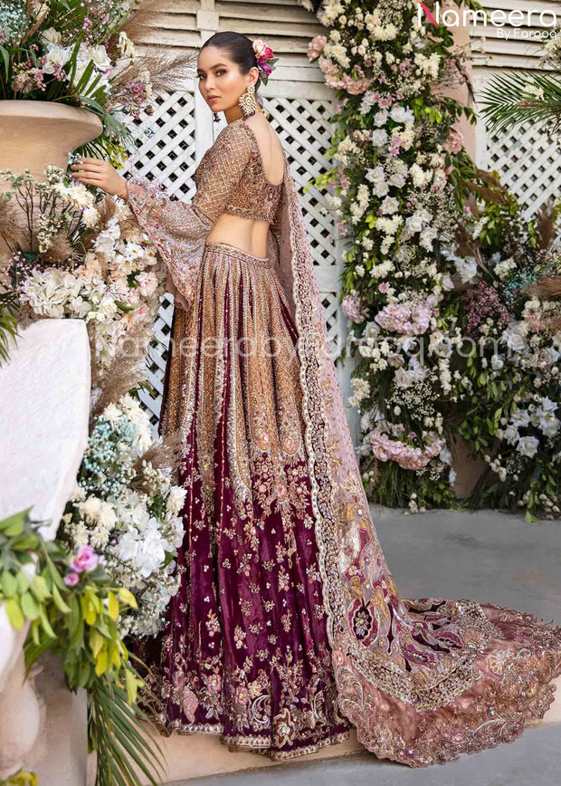 purple lehenga choli