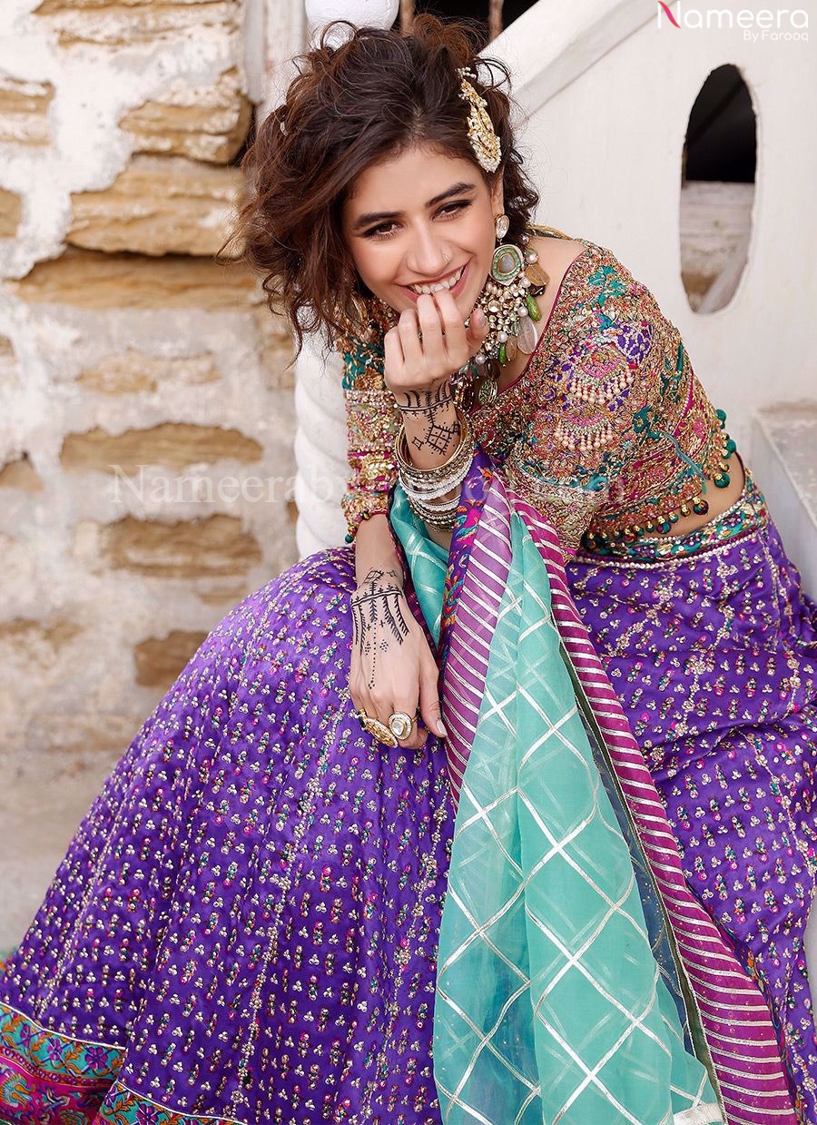 Purple Lehenga Choli