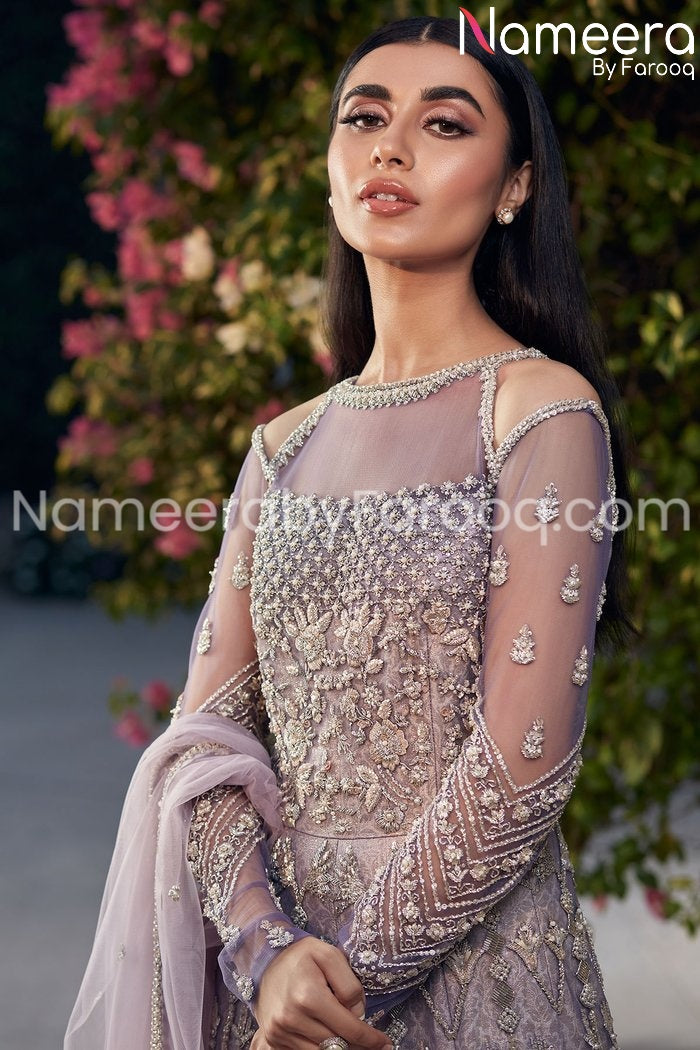 Designer Gown Purple Pakistani Bridal Dresses Online 2021 – Nameera by ...