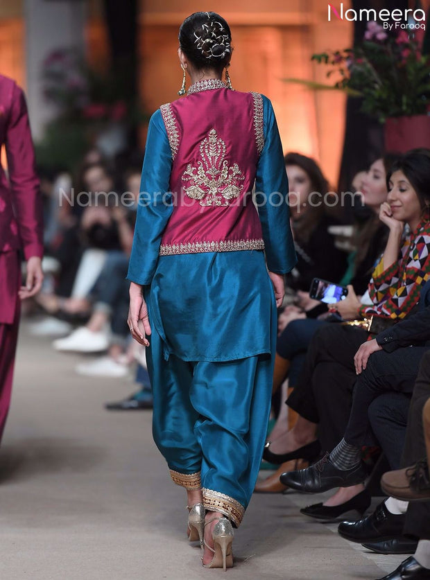 raw silk salwar kameez Online
