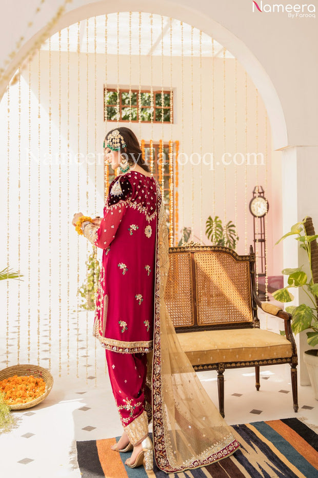 red best bridal lehenga