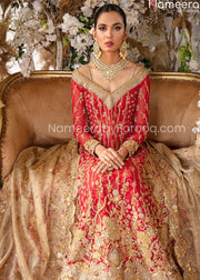 red bridal dress