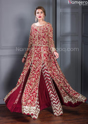 red bridal dress pakistani