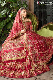 Red Bridal Lehenga