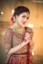 red bridal lehenga online