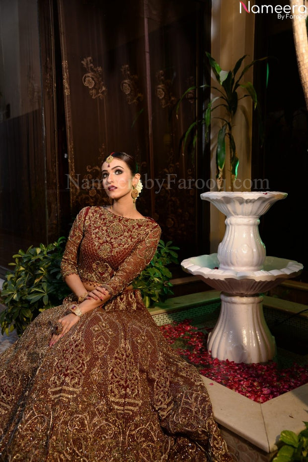 Embellished Pakistani Red Color Lehenga Choli #BN641