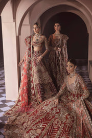 red bridal lehnga 