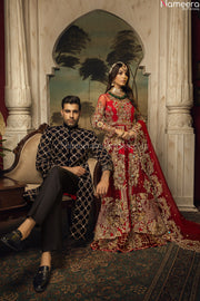 red bridal lehnga 