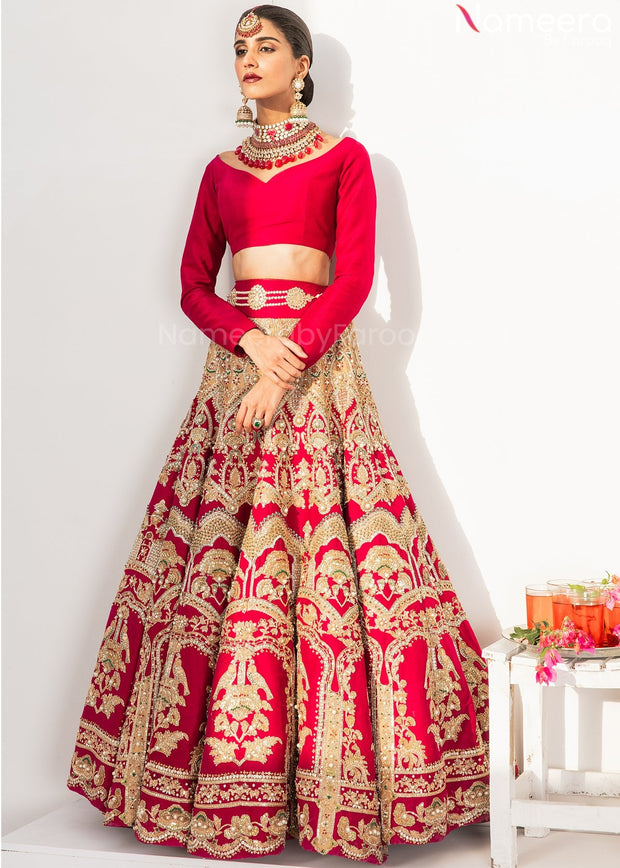 Red Lehenga