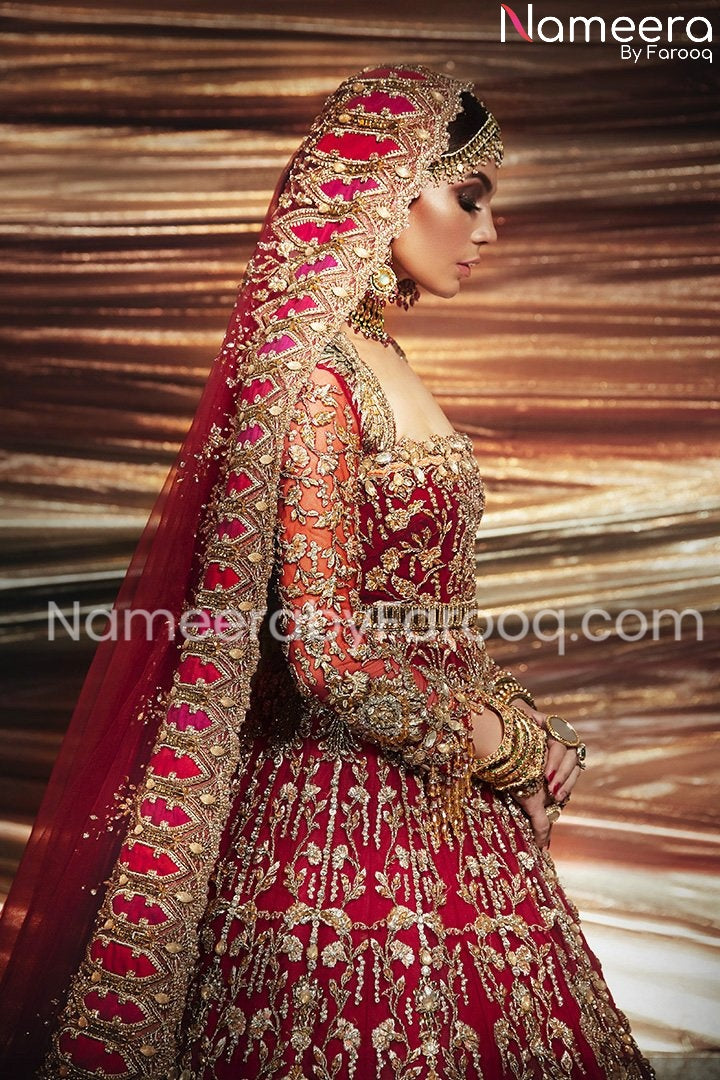 Red Lehenga Bridal Wear  2021