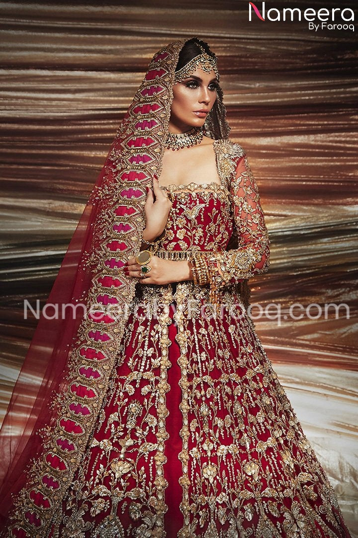 Red Lehenga Bridal Wear  online