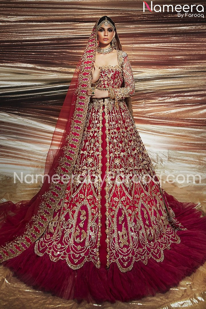 red lehenga bridal  online 2021