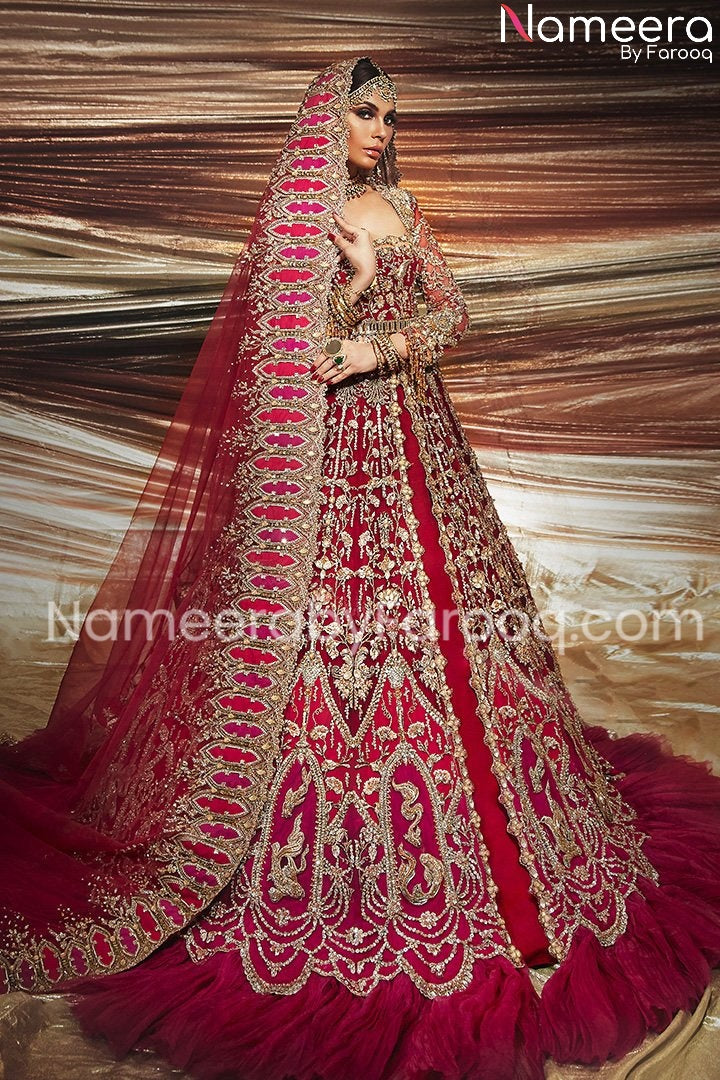 Red Lehenga Bridal Wear 