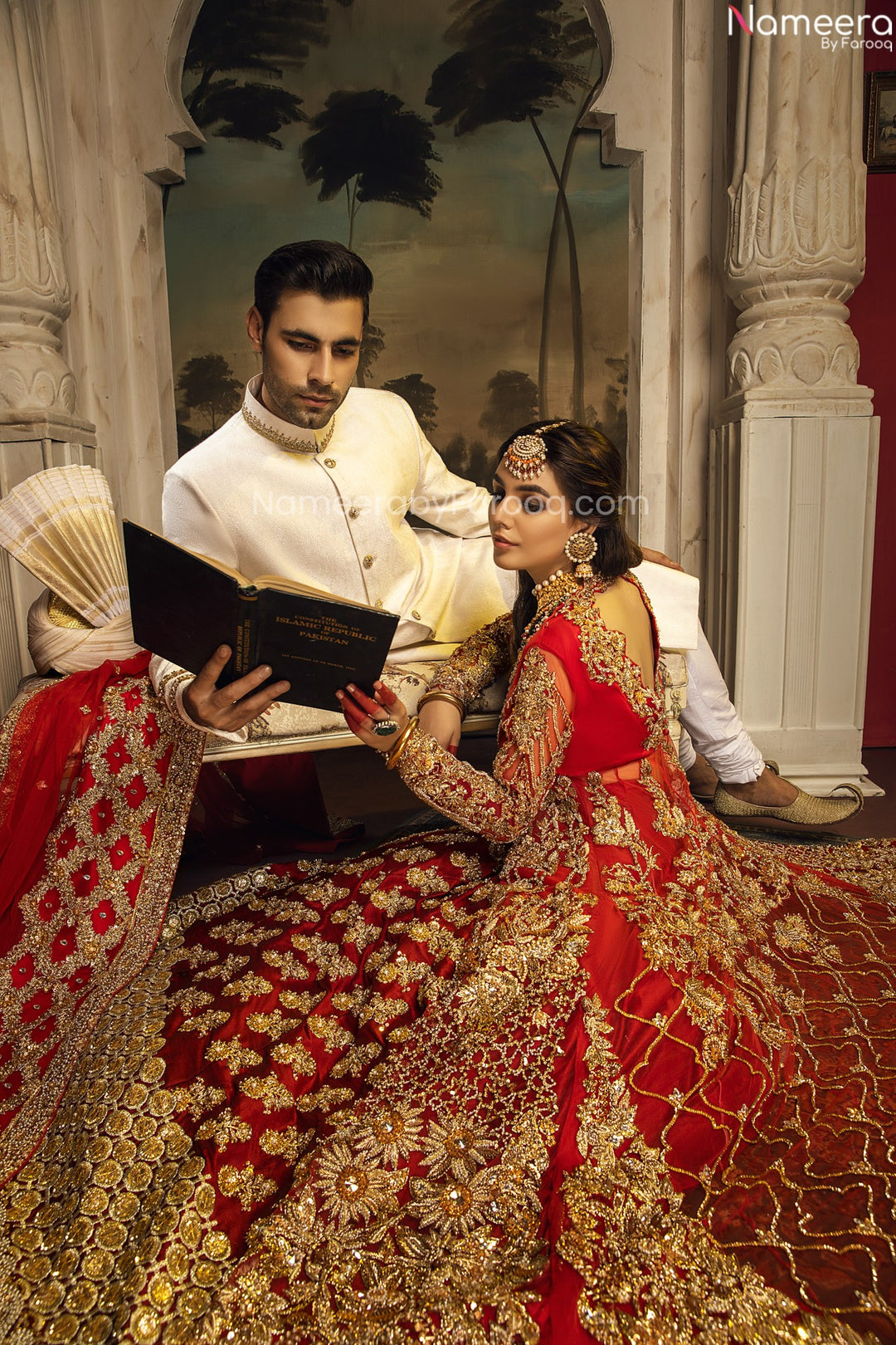 red lehenga choli