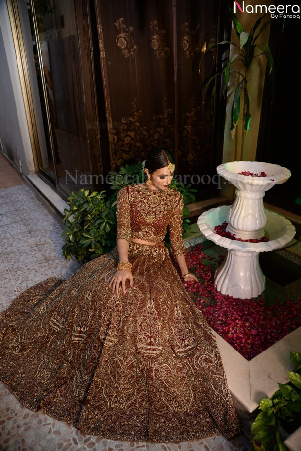 Embellished Pakistani Red Color Lehenga Choli #BN641