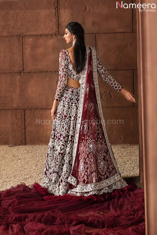red lehenga choli